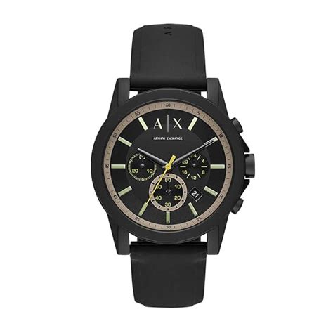 armani exchange analog black dial men's watch-ax1343